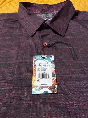 Robert Graham Roth Classic Fit Burgundy Shirt